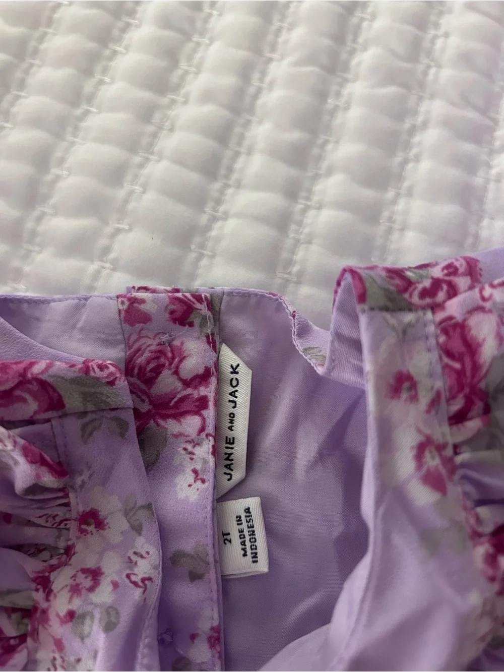 Janie and Jack lavender dress